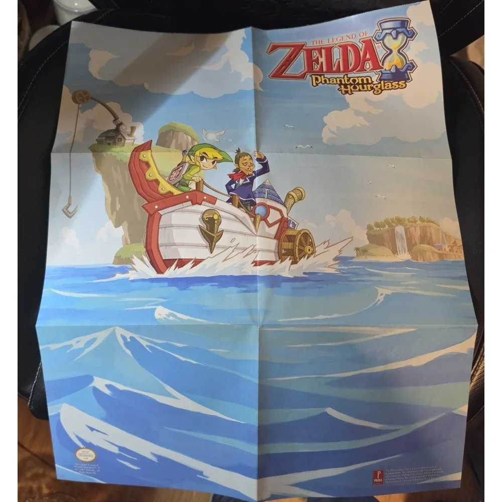 Legend of Zelda Phantom Hourglass Strategy Guide And Map Poster Premiere Edition